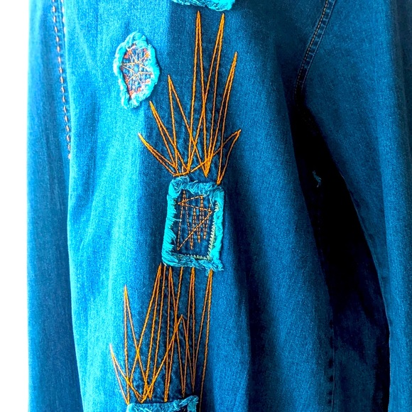 NWOT Artisan Denim  Womens long sleeve maxi dress size XL - Picture 6 of 9